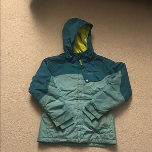 Patagonia Kids' Blue and Yellow Winter Jacket